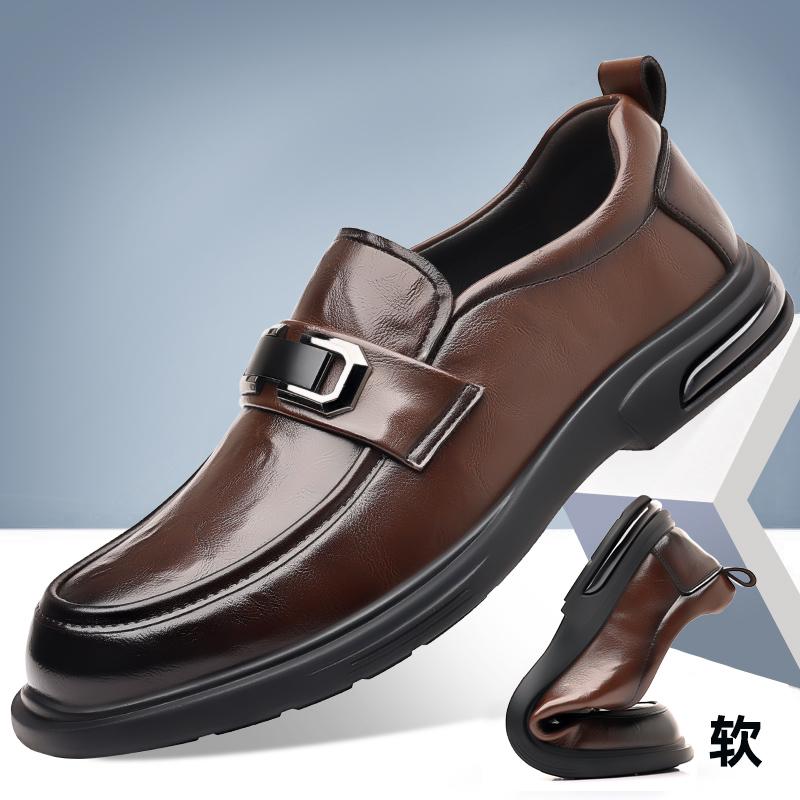 Модная кожаная обувь для мужчин, повседневная обувь из натуральной кожи, модная деловая обувь Оксфорды, дизайнерская рабочая обувь высокого качества