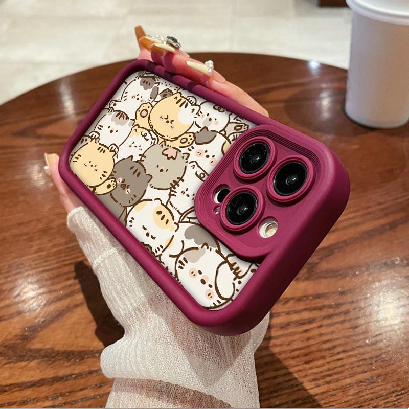 Cute Cartoon Cats Printed Fashion Case Flexible Soft Silicone TPU Shell Full Back Cover for Xiaomi Redmi Poco