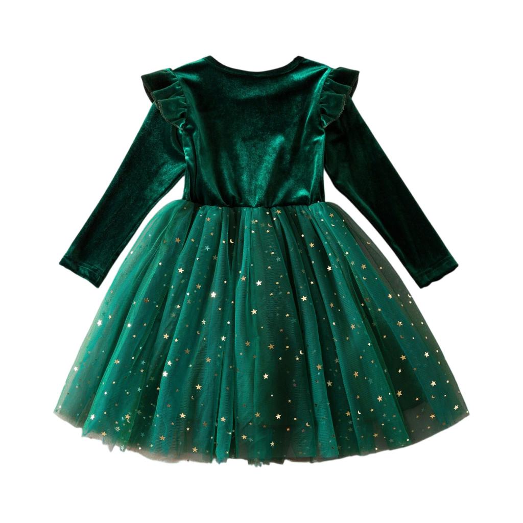 Girls' Tulle Dress - Gradient Princess Party Gown