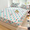 Single Double Bed 1pc Fitted Sheet Mattress Cover Super Soft Microfiber Bed Sheet (Without Pillowcase)