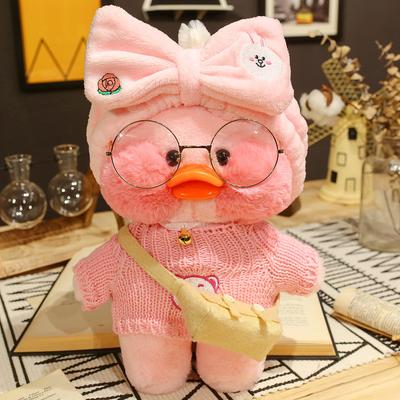 30 см Маленькая желтая утка Lalafanfan Ducks, плюшевые мягкие игрушки, кукла Lalafanfan, плюшевая игрушка, корейский Netred, носящий гиалуроновую кислоту, Дрейк