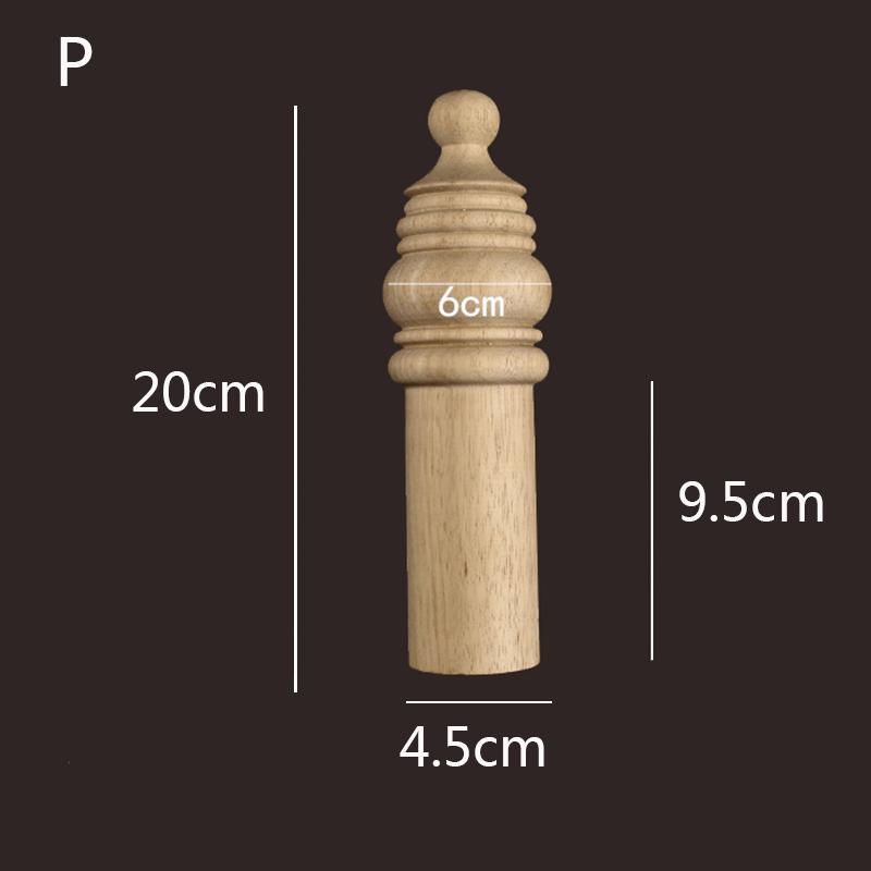 Резьба по дереву, круглая деревянная ножка, мебель для ног, цилиндрический шар, аппликация, декор комнаты в стиле кавайи, украшение для лестницы из дерева в виде льва
