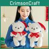 Adorable Christmas Bear Plush Toy Gift Soft Teddy Bear Doll Perfect For Children Sleepovers