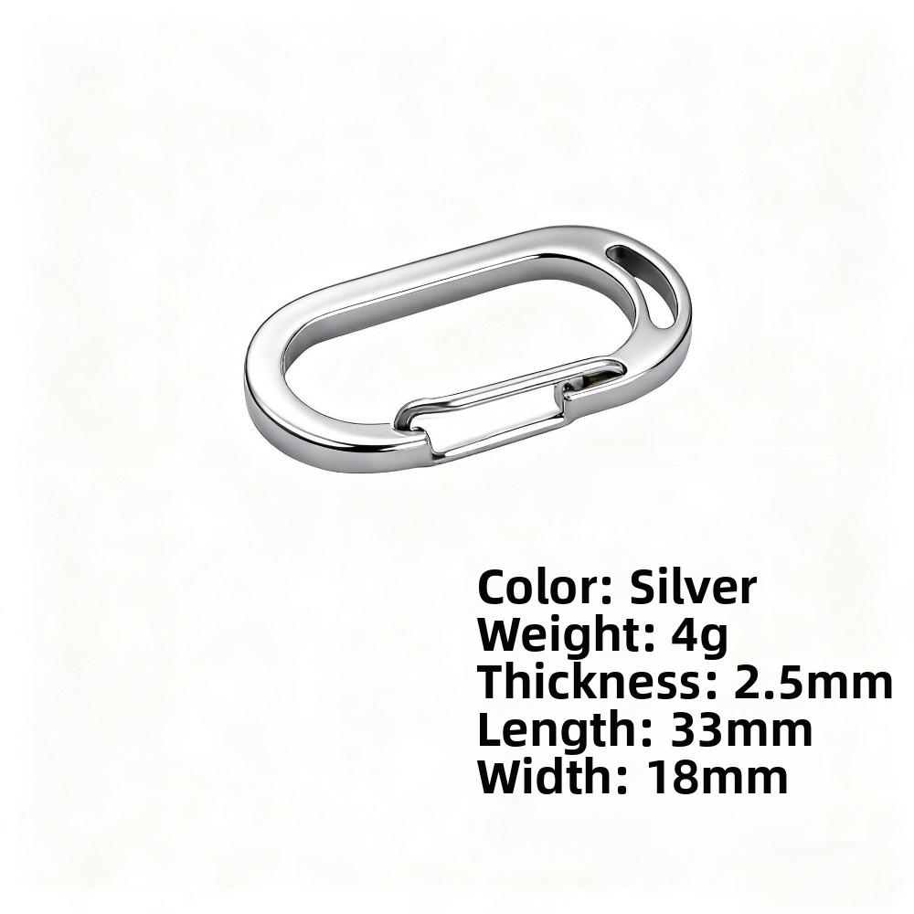 Spring Snap Design Stainless Steel Carabiner Multipurpose Backpack Buckle Hook  For Outdoor Camping
