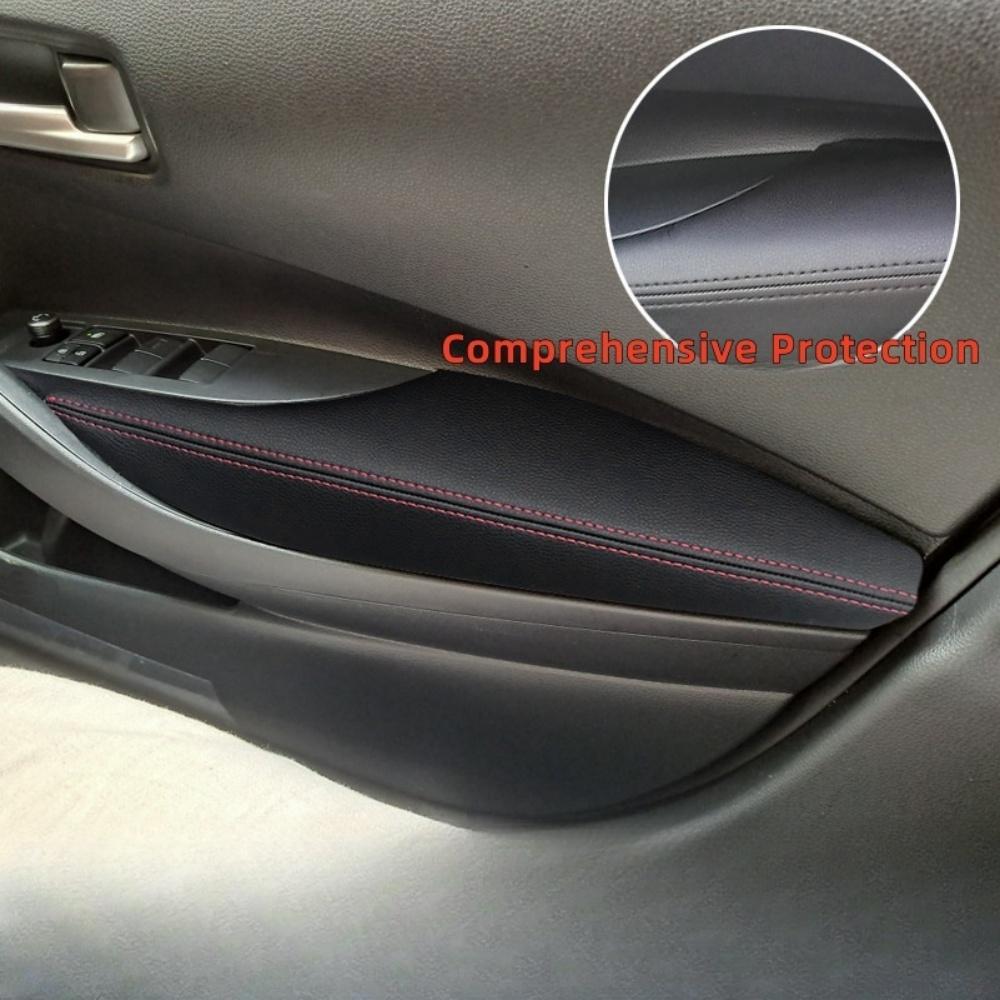 ONLY 4-Doors Leather Door Armrest Cover For VW Polo 2011 2012 2013 2014 2015 2016 Car Door Armrest Panel Skin Cover Accessories