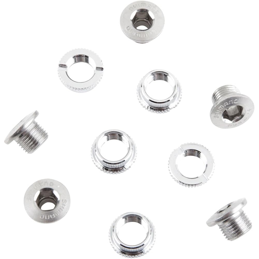 Комплект болта и гайки для блокировки шестерни Shimano M8x6 (5 штук каждый) Крепежные изделия