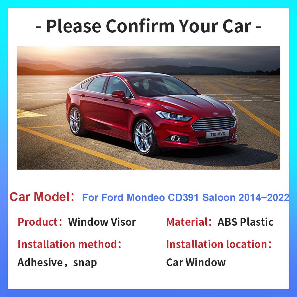 Защитный козырек для Ford Mondeo Mk V Fusion CD391 Saloon 2014~2024 Солнцезащитные козырьки, дефлекторы, дымовые козырьки, наружные аксессуары
