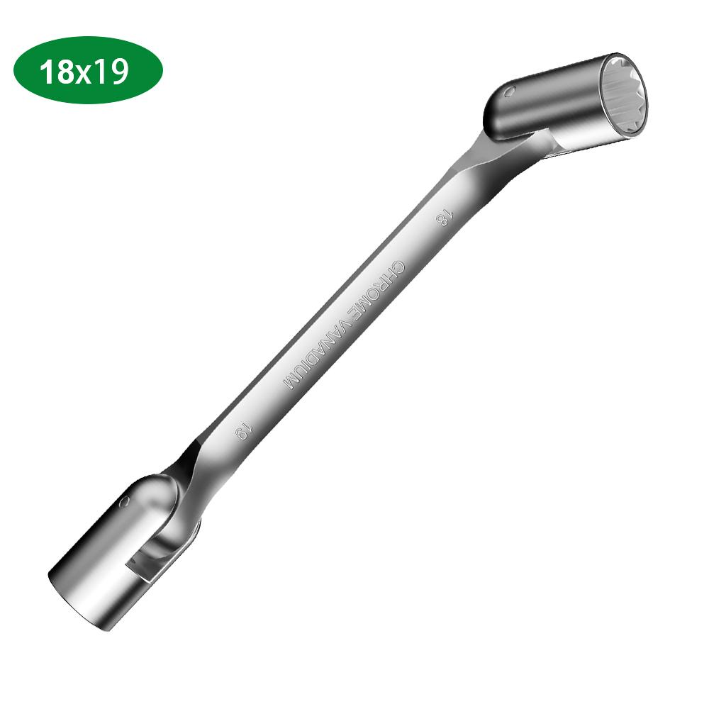 Новый Двусторонний Торцевой Ключ с Трещоткой Набор Активных Головок Инструменты Метрический Поворотная Головка Гибкий Торцевой Ключ Гаечный Ключ Стальной Инструмент