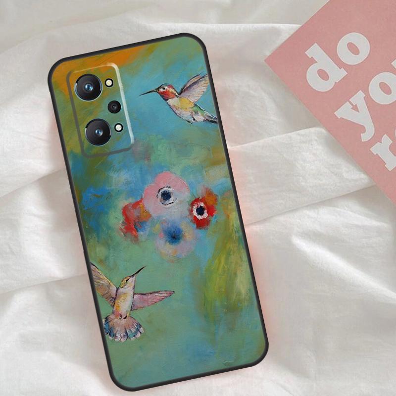 Колибри Для Realme C30 C31 C33 C35 C55 C21Y GT Neo 5 3T 2T OnePlus 11 10 9 Pro Nord CE 3 2 Lite Чехол