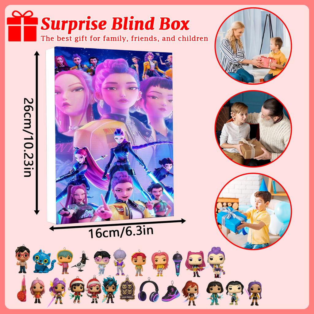 3D Witch Doll Surprise Box, 24 Dolls Waiting For You To Unpack, Christmas Surprise Gift For Friends And Children