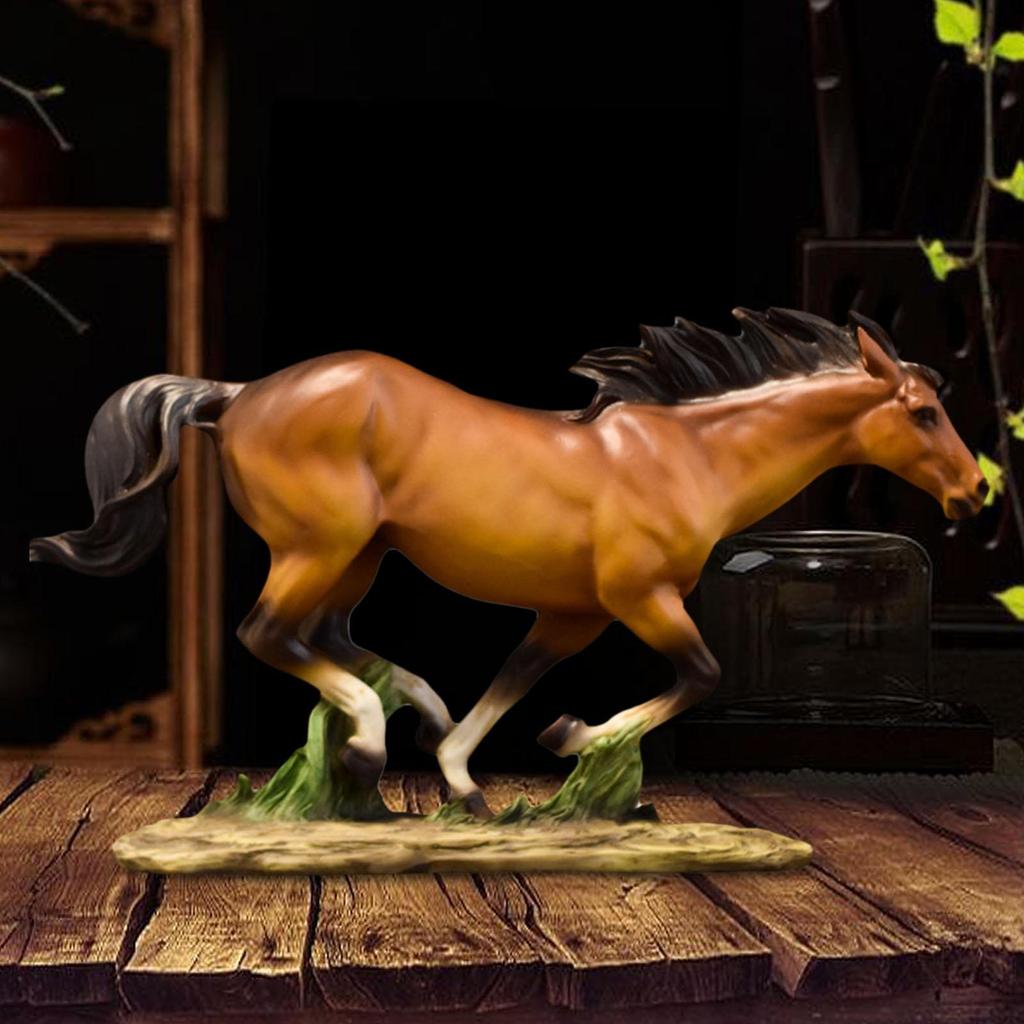 Horse Statue Figurines Collectable Crafts Resin Animal Ornaments Sculpture