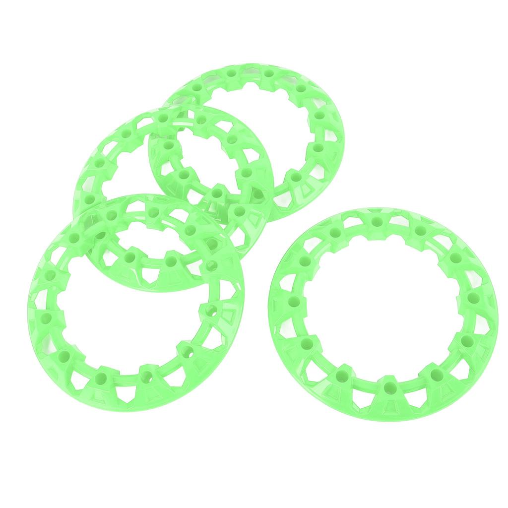 4 шт. 8-дюймовые колесные колпаки для квадроцикла, защита ступицы, декор, устойчивые к царапинам пластиковые колпаки, универсальные для картинга, зеленые