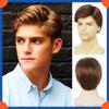 2025 Европейский модный короткий прямой парик для мужчин HW997