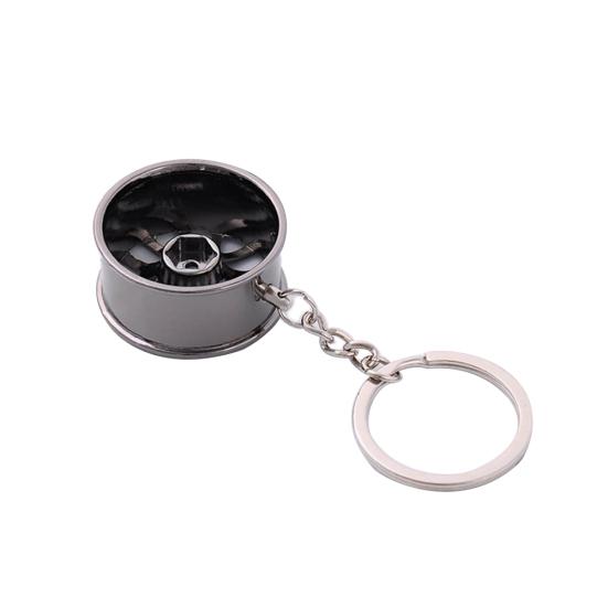 Hub Rim Model Men's Keychain Car Key Chain Keyring Gift