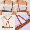 Trendy Punk Womens Strap Style Belt In Faux Leather With Metal Pin Buckle For Street Style Dress And Outfits