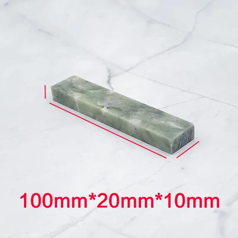 Natural Green Agate Sharpening Stone Whetstone Fine Grinding Polishing Shaved Bar Kitchen Knife Sharpener Honing Tool10000 Grit