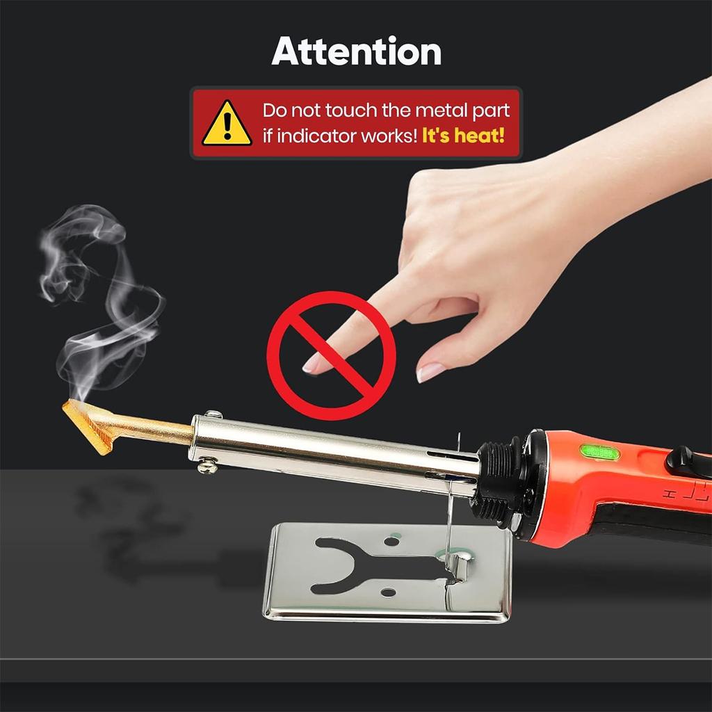 100W Plastic Welding Kit, Hot Staples, Assistive Cutter for Plastic Crack Repair, Car Bumper Repair, Gas Tank Plastic Repair
