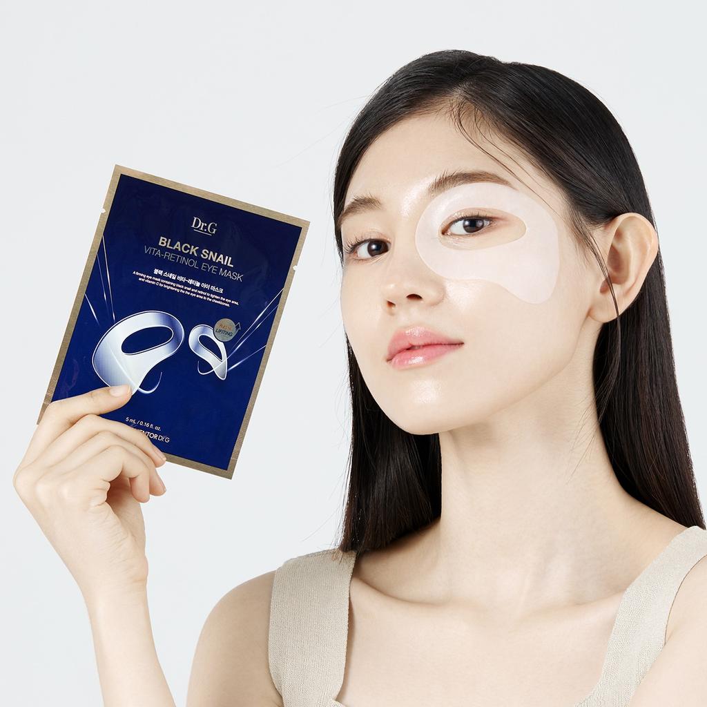Dr.G Черная улиточная маска для глаз Vita-Retinol 5 шт.
