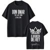 Rap Singer Don Omar The Last King Tour Printed Unisexs and Unisexs Fashionable Breathable Short Sleeved Cotton Casual LooseTshirt