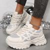 Мода Мода Кристальные Массивные Кроссовки Женские Толстая Подошва Нескользящая Вулканизированная Обувь Женская Большого Размера 43 Дышащая Платформа Спортивная Обувь