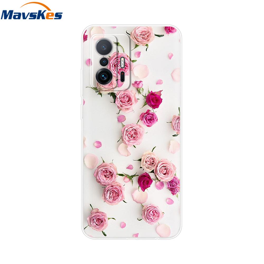For Xiaomi 11T Pro Case For Xiaomi 11T Cover Transparent Silicone Cute Back Cover Cases Soft Bumper for xiaomi 11t 5g t11 Capa