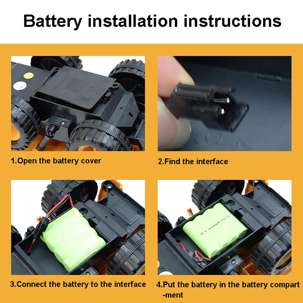 2.4GHz пульт дистанционного управления 6-канальный самосвал с огнями симулятор инженерного грузовика детский радиоуправляемый