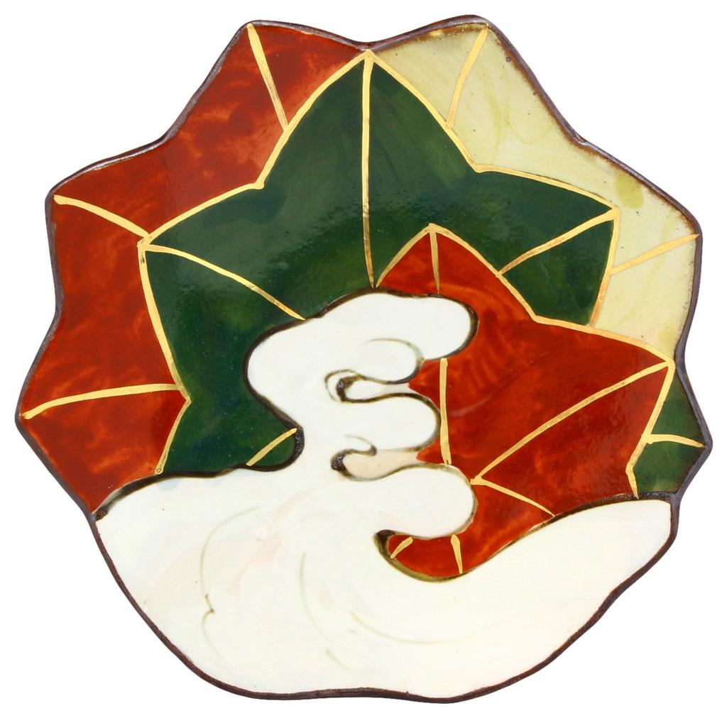 Kyoto-yaki, Kiyomizu-yaki, Shunzan-kiln, Individual Plates (presented In a Gift Box) Kenzan, Tatsuta River