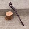 Hair Clasp Ladies Gift Wooden Vintage Ebony Accessories Guajacwood Hairpin