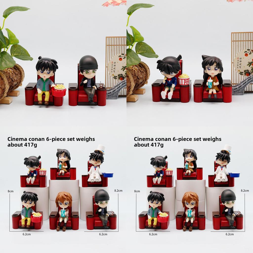 Detective Conan Rachel Moore Anita Hailey Kuroba Kaito Sixpiece Set For Desk Decor