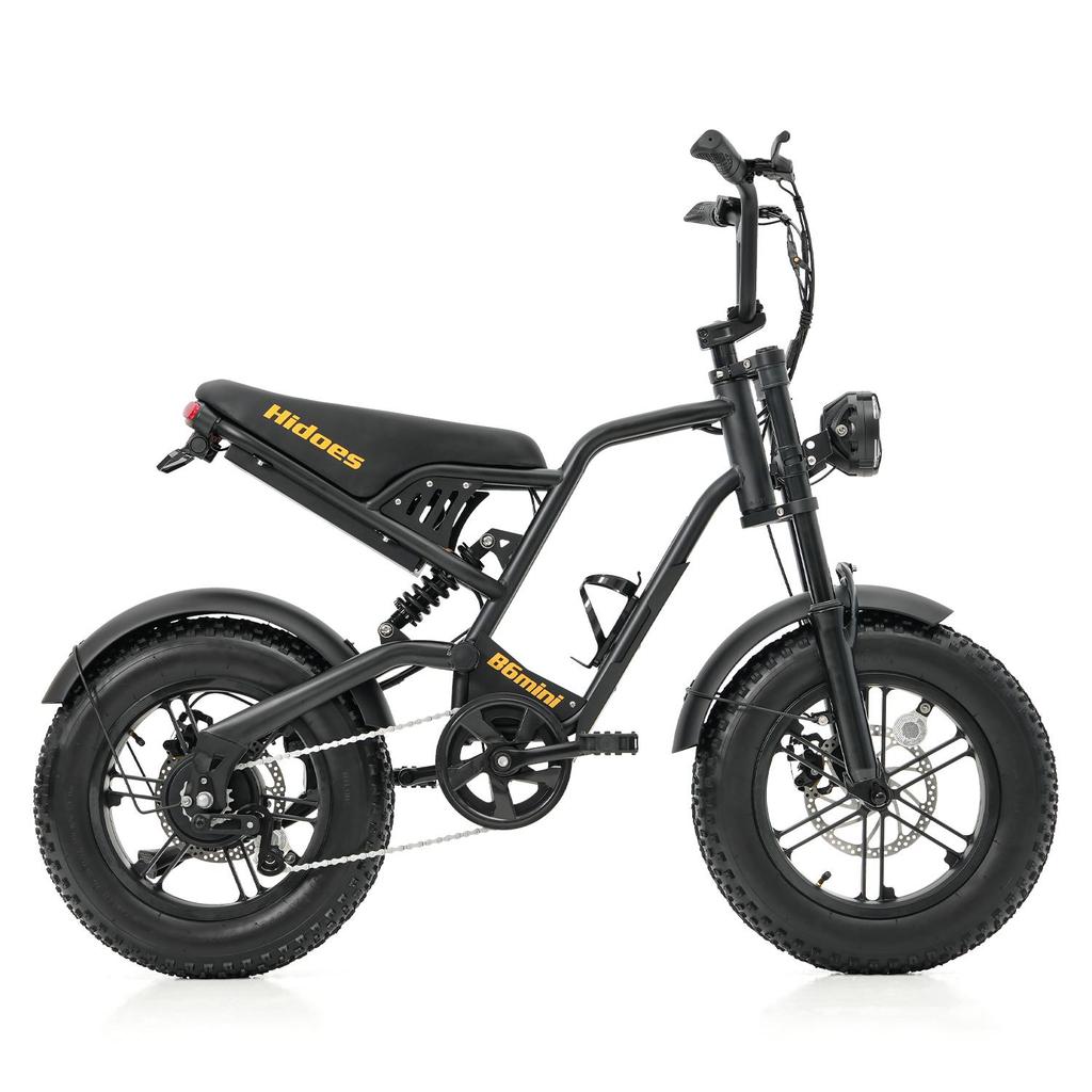 Hidoes HD-B6 Mini E- Bike with Fat Tires 500W Motor 48V10.4Ah Battery 16 Inch Wide Fat Tires Mini E-BikeAll Terrains Daily Outdoor Riding