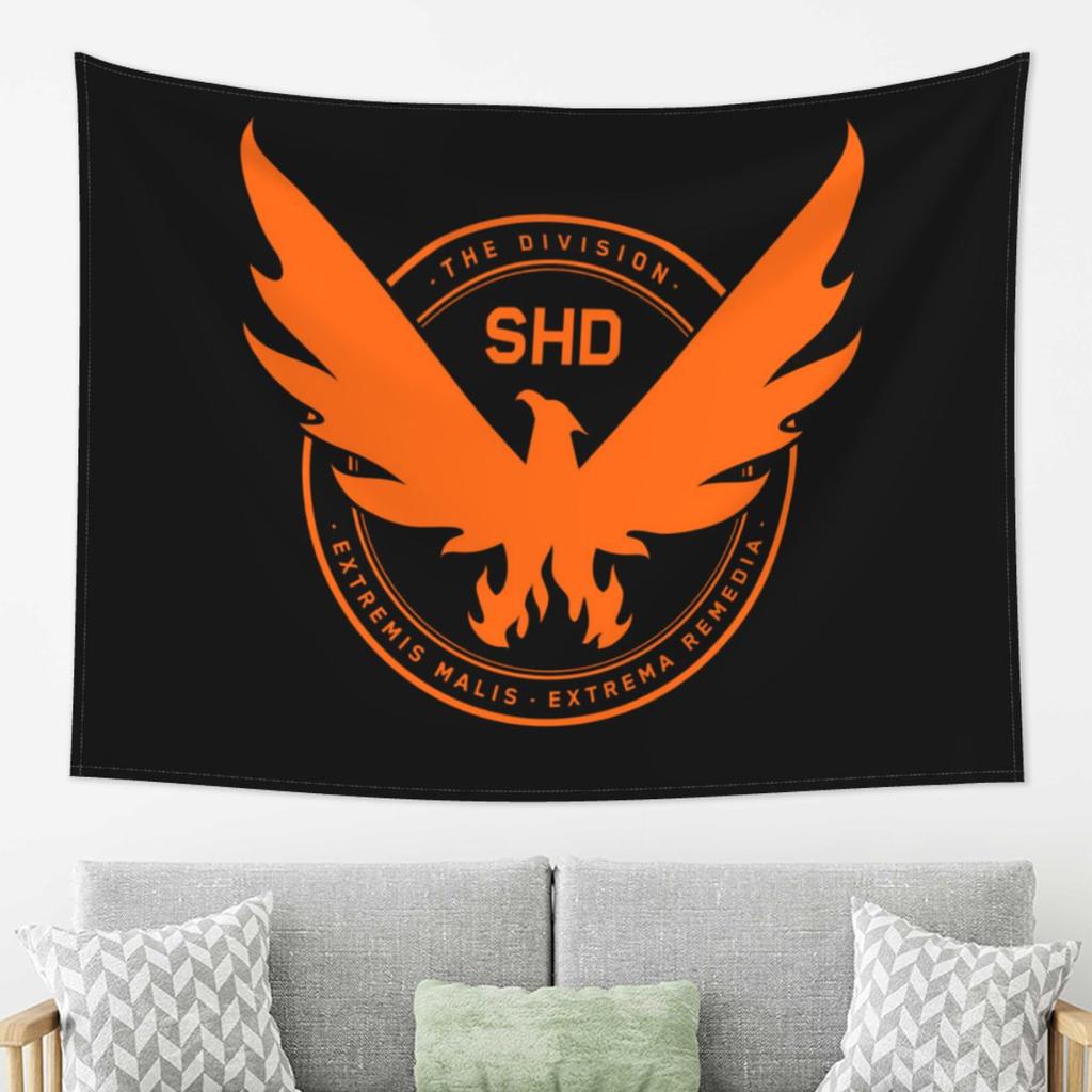 The Division 2 Shd Стратегический Отдел Родины Гобелен Декор Искусство Эстетичные Гобелены для Спальни Дома Настенная Ткань Настенное Полотно