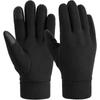 Black Winter Gloves Male Female Warm Gloves Touch Screen Hot Polar Polar Fleece Warm Gloves Cycling Gloves Running Hiking