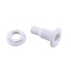 Marine Boat Abs Plastic Thru Hull Fitting Connector For 5/8, 3/4, 1 Inch Hose Boat Drain Bilge Pump Plumbing Fittings