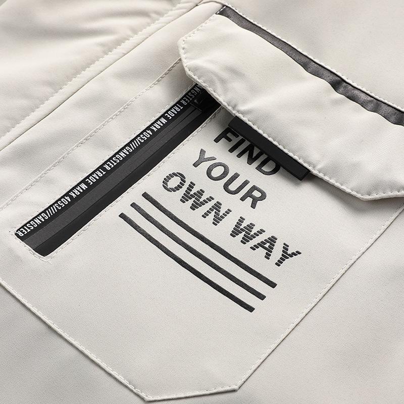 Мужская куртка с капюшоном весной и осенью, уличная ветровка, ветрозащитная теплая одежда средней длины