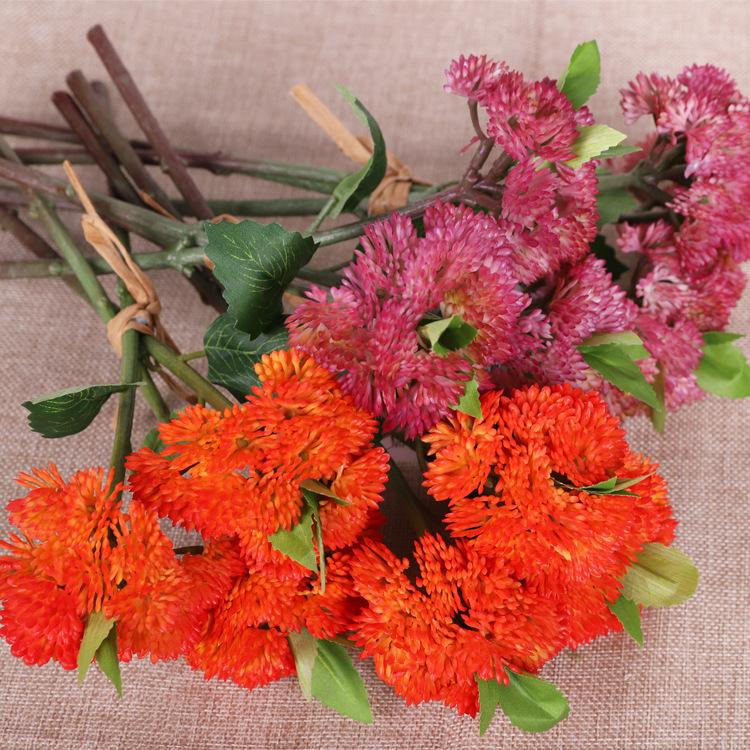 Simulated succulent rice fruit, soft rubber Fengxin fruit, plastic cauliflower home decoration
