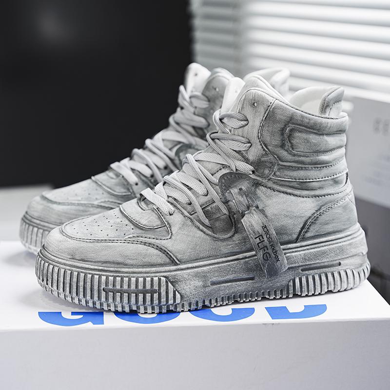 2024 Осень/Зима Основные Новые Товары Высокая Ганг Пара Стиль Гонконг Винтаж Модные Туфли, Студенческие Бордовые Туфли