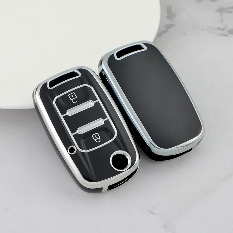 Premium Soft TPU Car Key Case Cover Shell for SGMW WULING Airev Baojun KiWiEV Bingguo SUNSHINE MINI EV Key Rings Keychain Bag