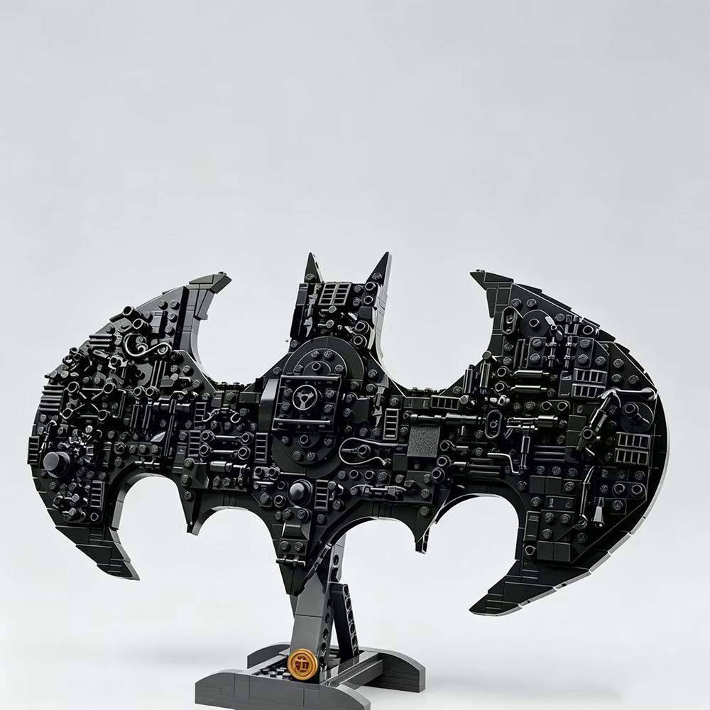 678PCS Super Hero Mask Emblem Building Blocks Set 76330 3D Wall Decor Display Model, STEM DIY Toy Birthday Gift for Adults