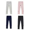Леггинсы для девочек от 3 до 10 лет, однотонные удобные эластичные брюки