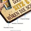 1pc, German Vintage Metal Sign, Where I Go & Stand, Wall Art Decor For Home Farmhouse Bar Pub Club, 7.8 X 11.8 Inches Gifts