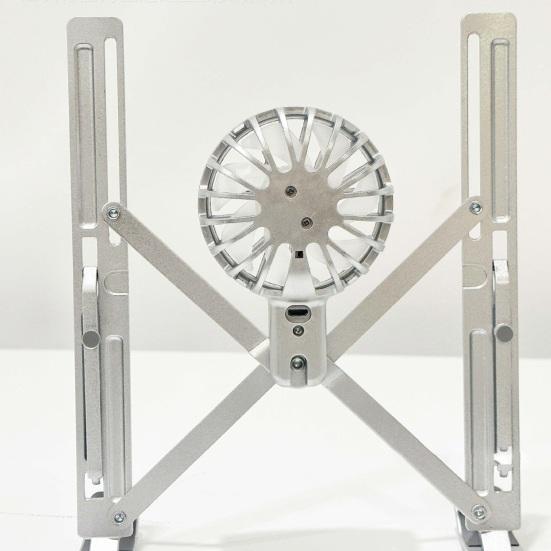 Подставка для ноутбука из алюминиевого сплава с вентилятором для отвода тепла, портативная, складная, легкая, сверхпрочная, металлическая, настольная, держатель-подставка для планшетного компьютера