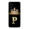 Diamond Crown Letter A For Realme GT Neo 2 3 3T Phone Case For Realme 10 9 8 5G 7 6 GT2 Pro Plus 9i 8i C21 C11 C25 C35 Cover