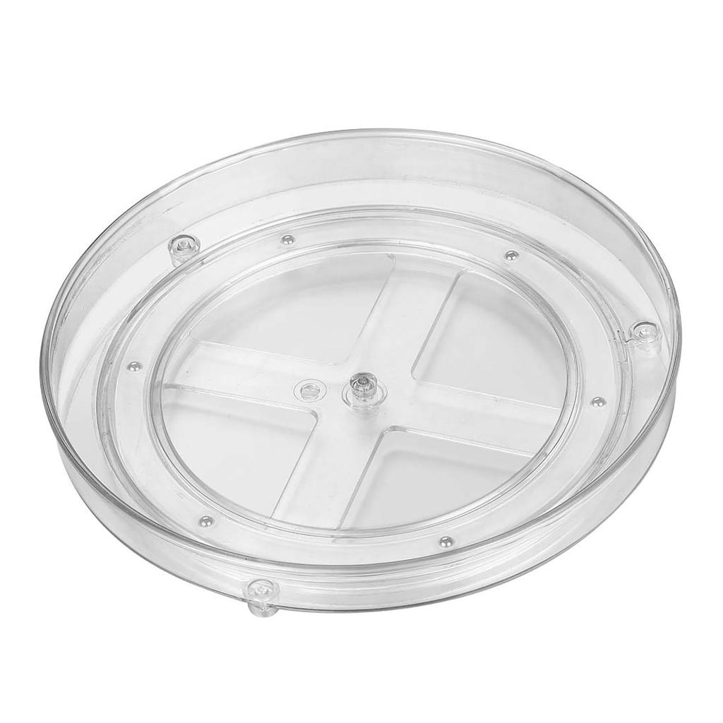 Clear NonSkid Organizers  Turntable Rack For Kitchen Cabinet, Pantry Organization And Storage, Fridge, Bathroom Vanity Countertop Makeup Organizing