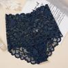 Women's Sexy Lace Panties High Waist Transparent Underwear Briefs for Women Breathable Girls Underwear Female Underpants Solid Color Lingerie