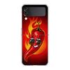 Чехол для телефона Samsung Galaxy Z Flip 6 5 4 Прозрачный для Samsung Z Flip 3 Жесткий ПК Складной корпус Красный перец Чехлы Сумки