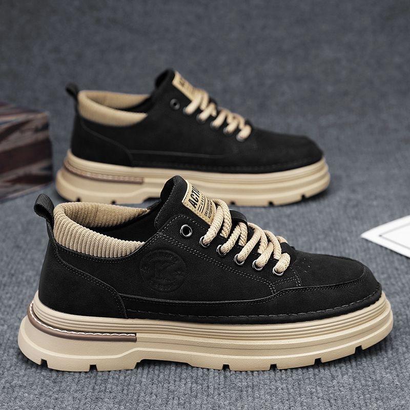 Ботинки мартин мужские туфли весна новые дышащие рабочие туфли мужские трендовые универсальные на платформе спортивные повседневные кеды модная обувь