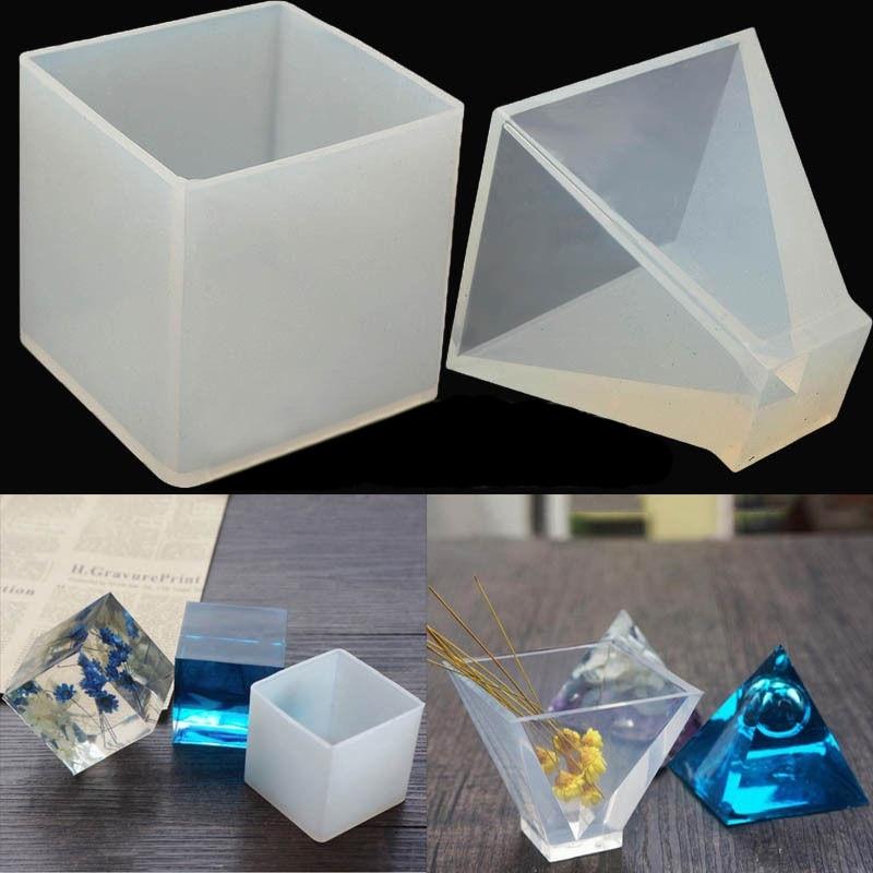 Форма для украшений Подвеска Пирамида Силиконовые украшения Инструмент для ручной работы из смолы