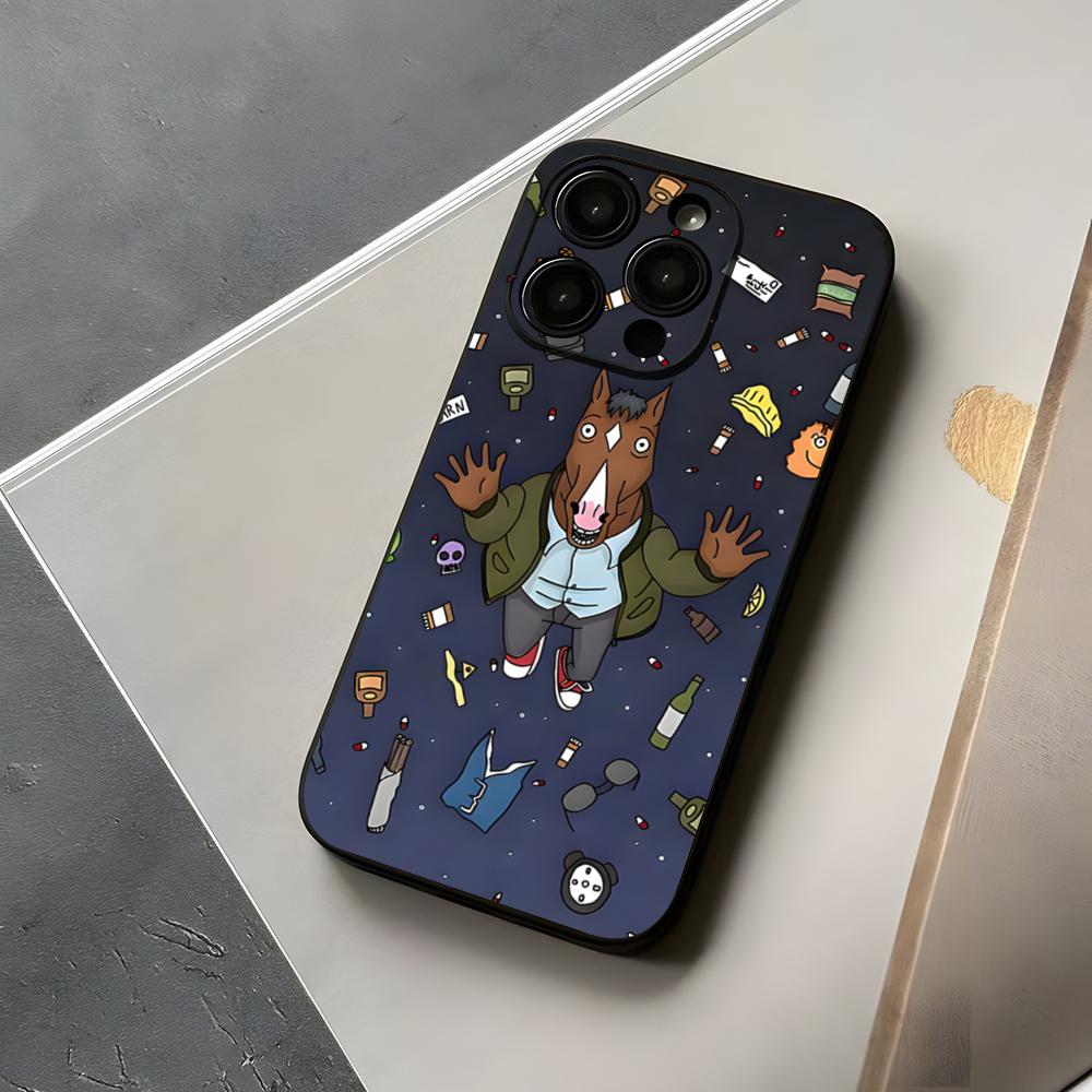 Мультяшный чехол для телефона B-boJack Horseman Для iPhone 15 16 12 14 Se 2020 2022 Прямая продажа Pro Max 11 13 Xr X Xs Plus Funda Shell
