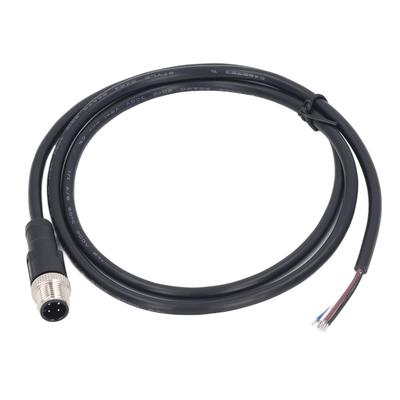 Кабель с разъемом M12 4-контактный 22AWG Длина линии 1 м Неэкранированный Водонепроницаемый разъем Электрический кабель 250 В переменного тока 250 В постоянного тока