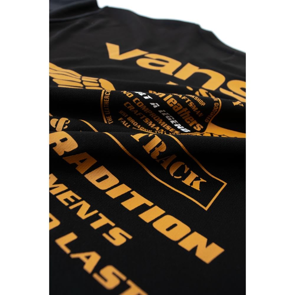 Vanson VSE25807S Men's Moisture-Wicking, Quick-Drying Mesh T-Shirt (2XL, Black/Yellow)